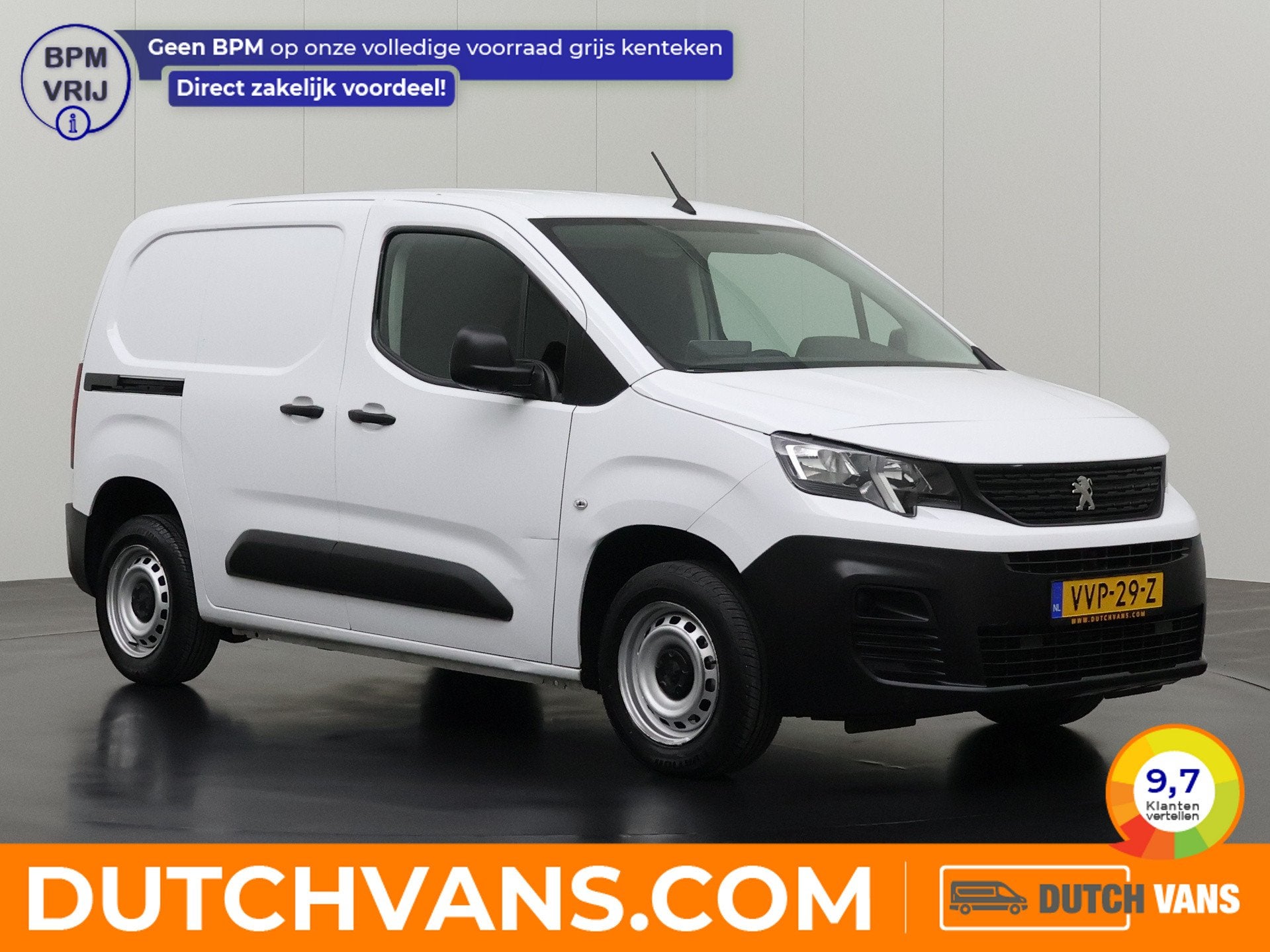 Peugeot Partner 1.5BlueHDi 100PK | Multimedia | Airco | Crui, Voorwielaandrijving, 1350 kg, Stof, Gebruikt