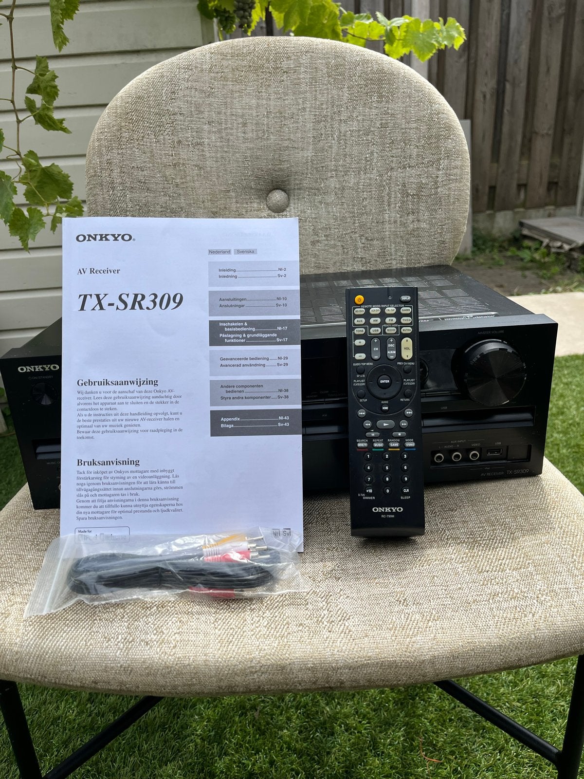 Onkyo TX-SR309 AV Receiver, Audio, Tv en Foto, Versterkers en Receivers, Ophalen, Zo goed als nieuw, 60 tot 120 watt, Onkyo