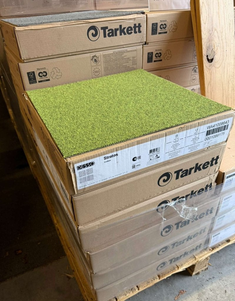 Desso Stratos 7063 Groen 50x50cm tapijttegels Nieuw, Huis en Inrichting, Niet ingevuld, Niet ingevuld, Nieuw, Geel