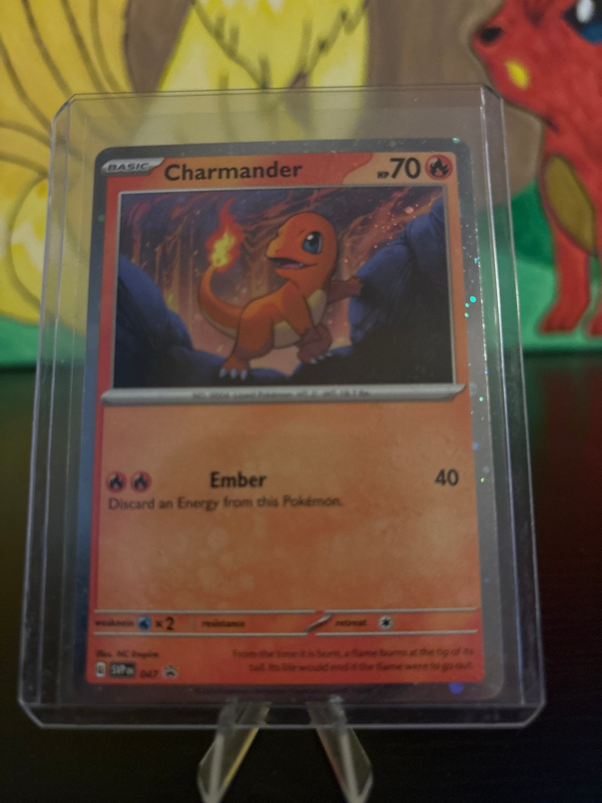 Scarlet & Violet Promo Pokémon Kaart: Charmander, Ophalen of Verzenden, Zo goed als nieuw, Losse kaart