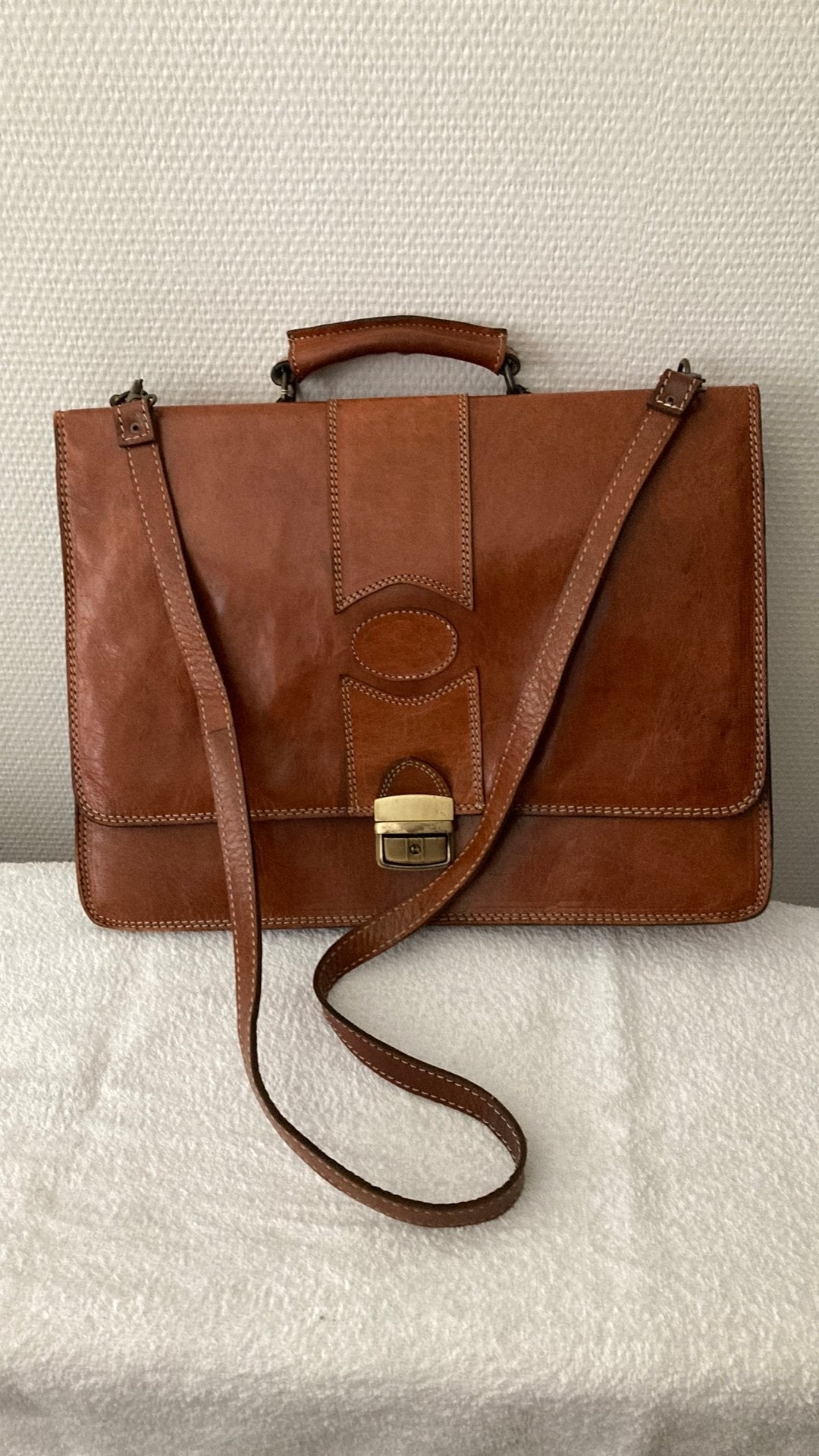 Laptoptas leder dames, Ophalen, Zo goed als nieuw, Bruin, Overige typen