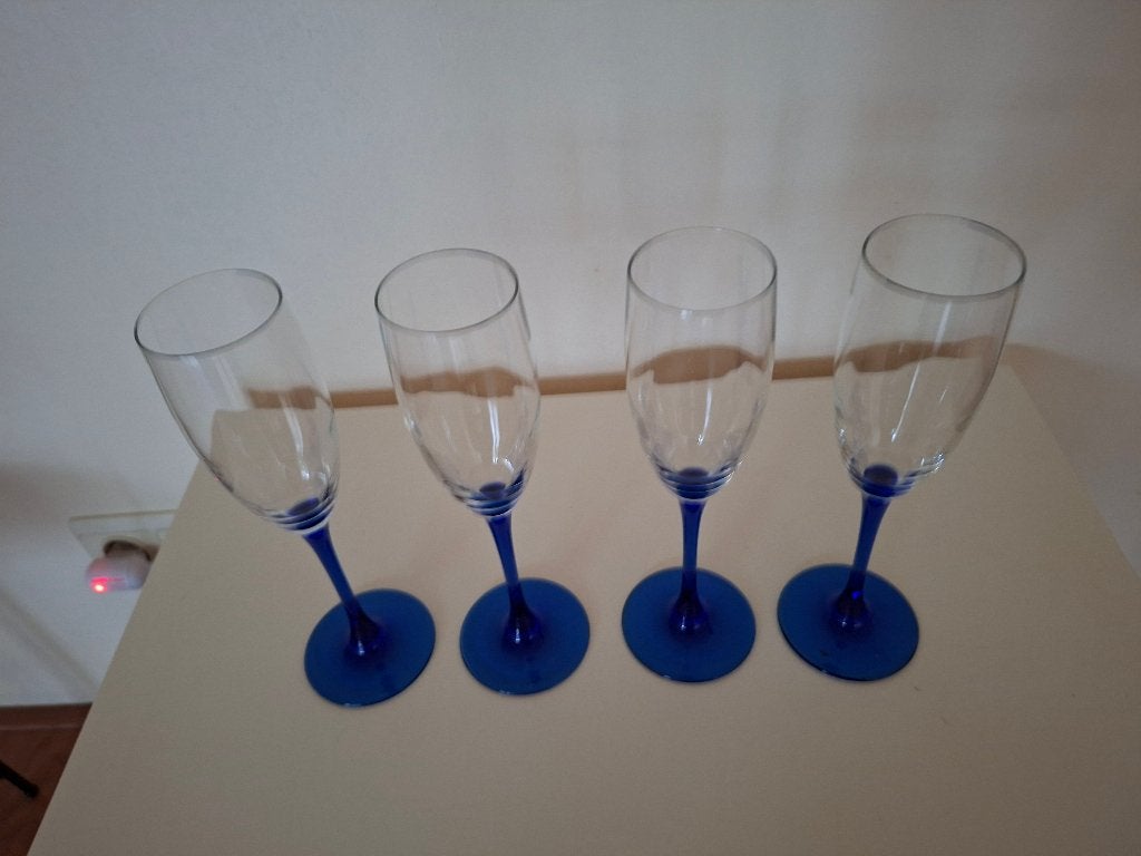 Vintage Luminarc France Champagne Flutes, Ophalen of Verzenden