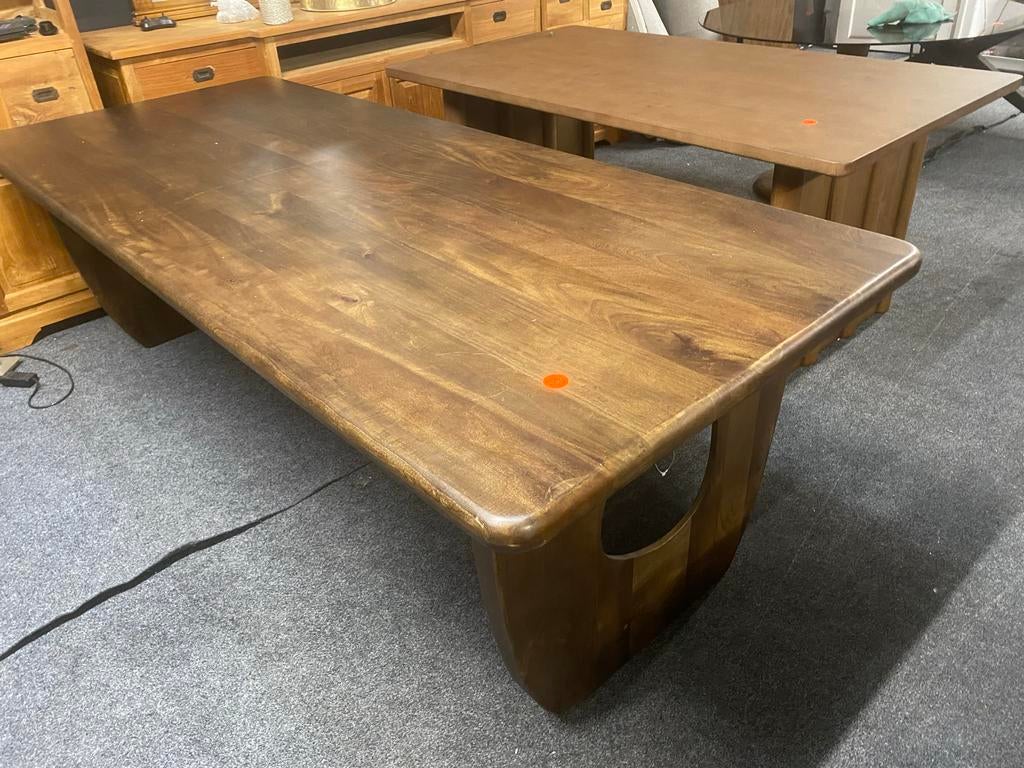 Handai Japandi Eettafel 240x100 Massief Mangohout Nieuw, Ophalen, 100 tot 150 cm, Vijf personen of meer, Overige vormen