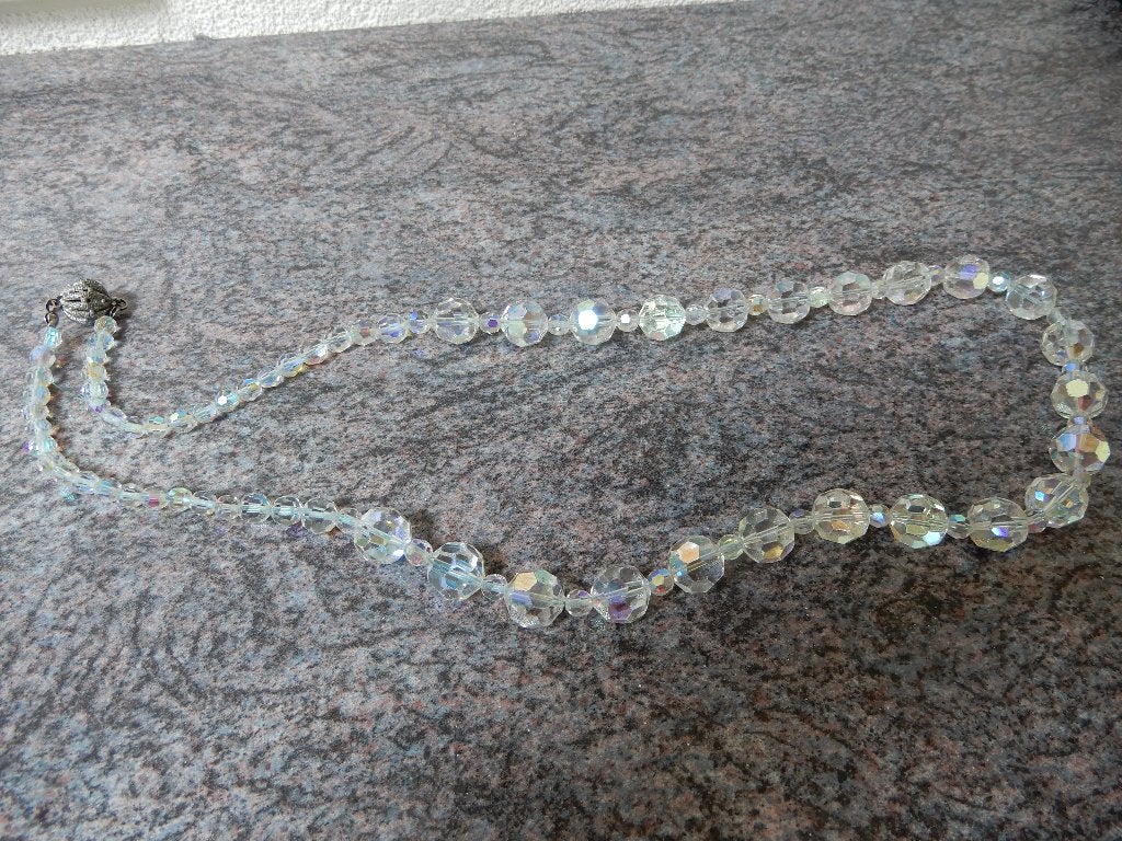 Ketting bergkristal met verzilverd slotje, Sieraden, Tassen en Uiterlijk, Kettingen, Met kristal, Nieuw, Ophalen of Verzenden