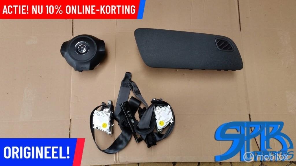 Polo 6R Airbag Airbags Airbagset Set Gordel 5 Deurs 3 Deurs, Gebruikt, Volkswagen, Ophalen of Verzenden, Volkswagen