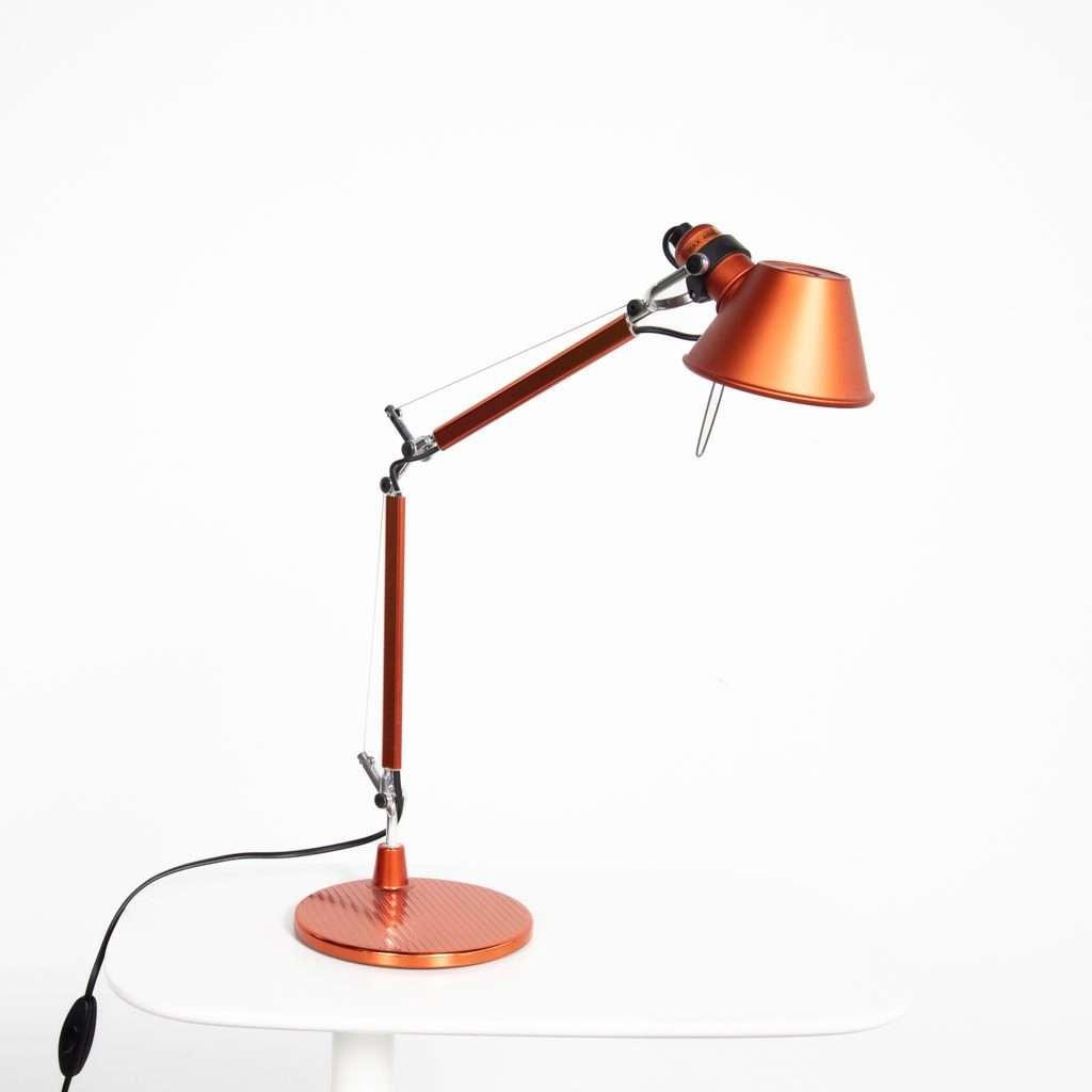 Artemide Tolomeo Micro Tafellamp Oranje, Niet ingevuld, Niet ingevuld, Zo goed als nieuw, Metaal