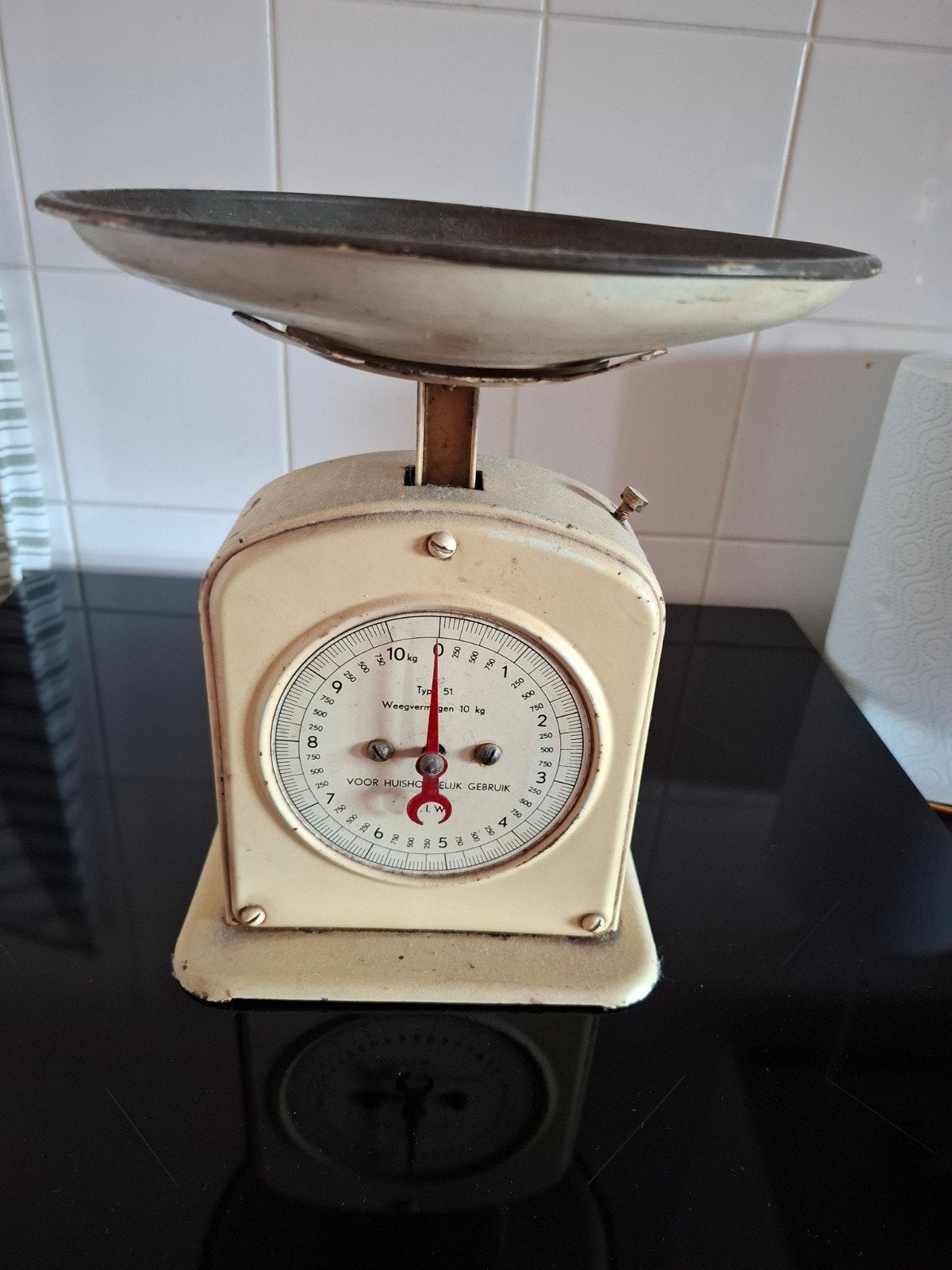 Vintage Keukenweegschaal - Tot 10 kg, Witgoed en Apparatuur, Weegschalen, Ophalen of Verzenden
