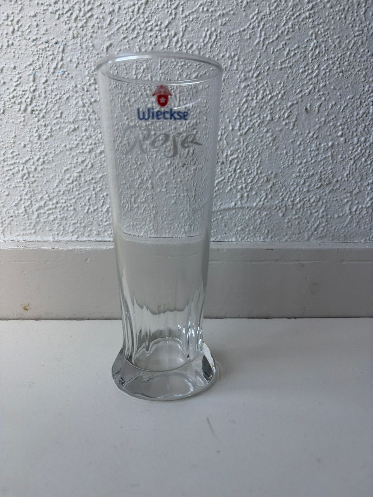 7x Wieckse Rosé glazen, Ophalen, Gebruikt, Glas, Glas of Glazen