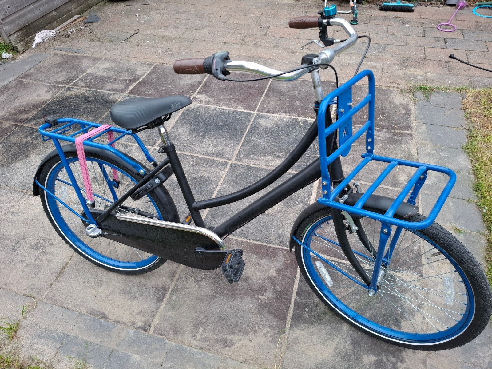 Meisjesfiets 24 inch met voordrager en bagagedrager, Fietsen en Brommers, Ophalen, Gebruikt, 24 inch, Versnellingen