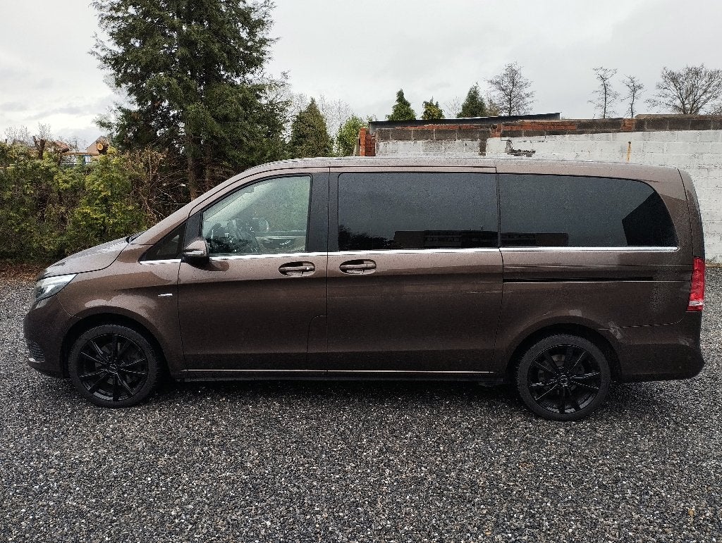 MB V250D 2017 270000km, elekt.schuifdeuren, schuifdak 7 pers, Auto's, Automaat, Bruin, Leder, Diesel