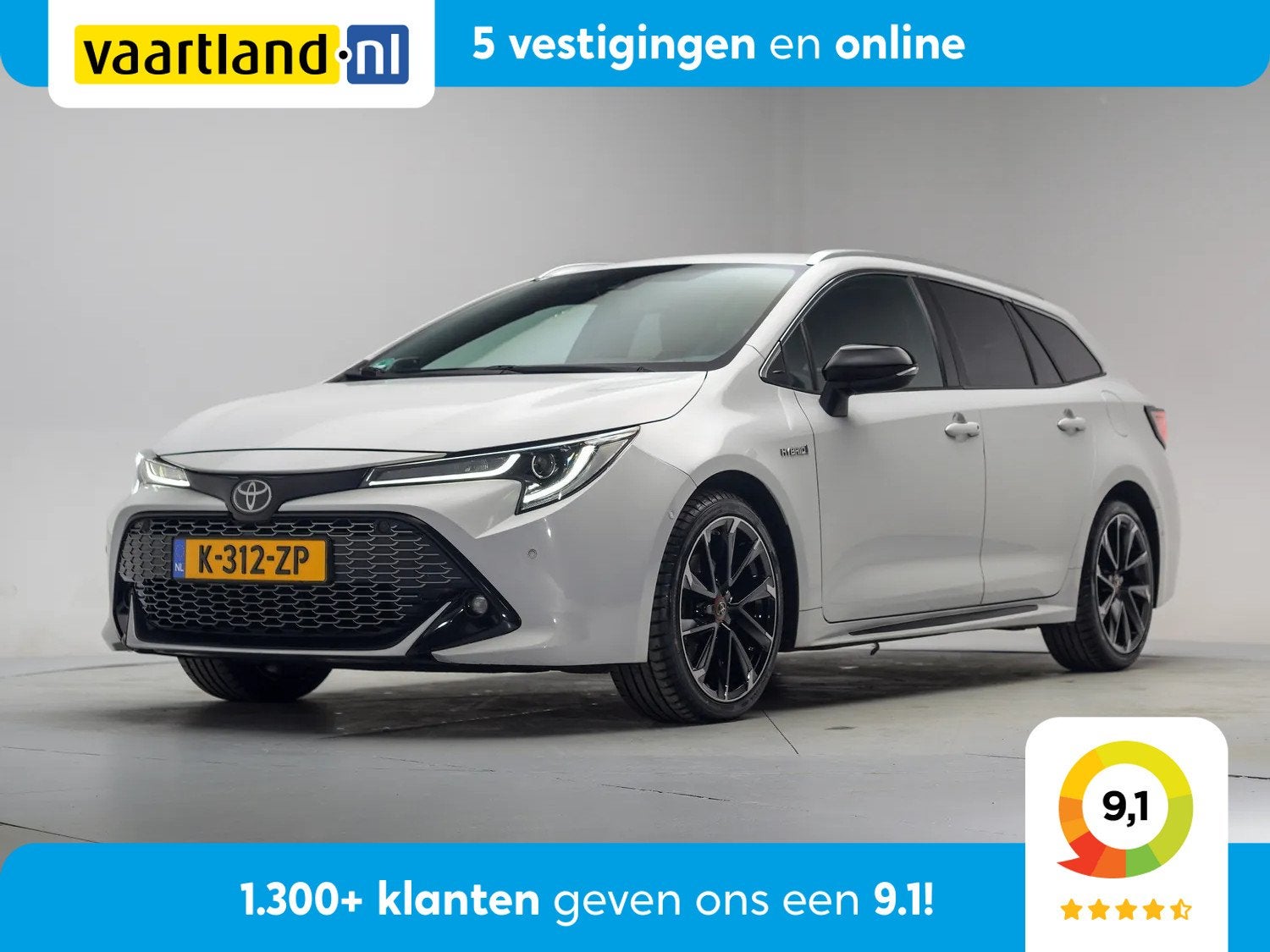 Toyota Corolla 2.0 Hybrid 184pk GR-Sport [ HUD Apple/Android, Auto's, Automaat, 1345 kg, Gebruikt, 750 kg