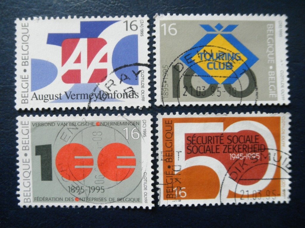 Postzegels België 1995 emblemen., Postzegels en Munten, Ophalen of Verzenden, Gestempeld