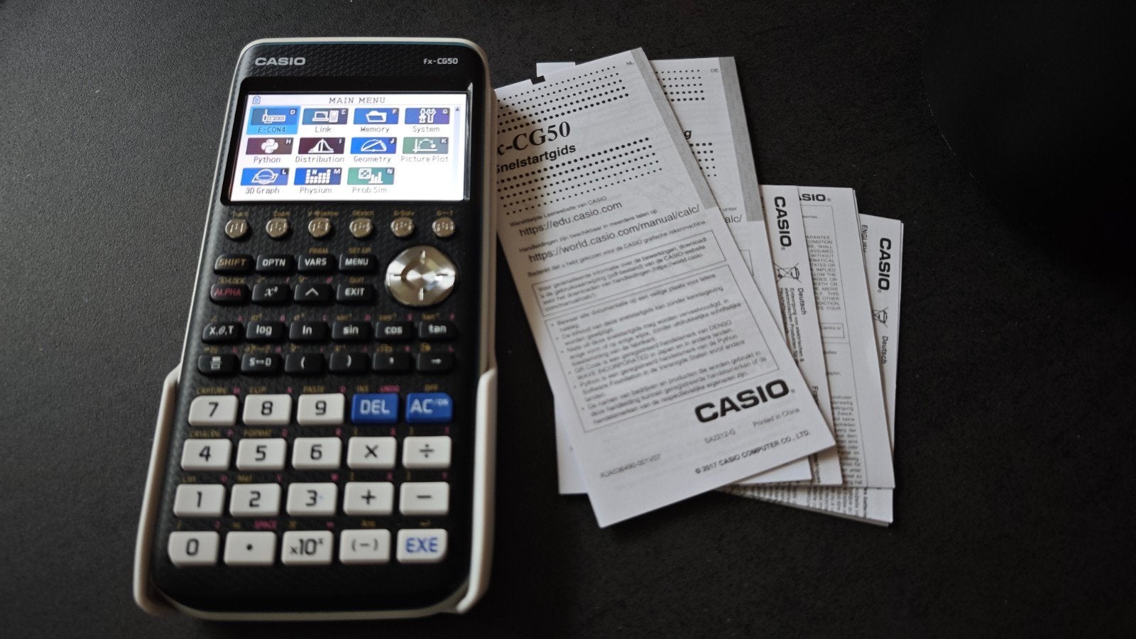 ZGAN Casio fx CG50  grafische rekenmachine, Ophalen, Grafische rekenmachine, Zo goed als nieuw