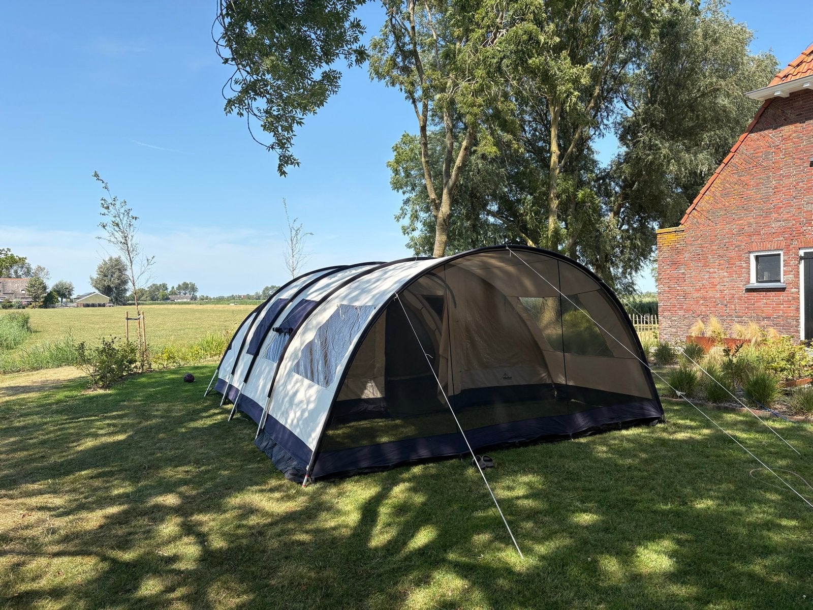 Obelink 6 persoons tunneltent met vloerkleed en haringen, Ophalen, Gebruikt, Tot en met 6
