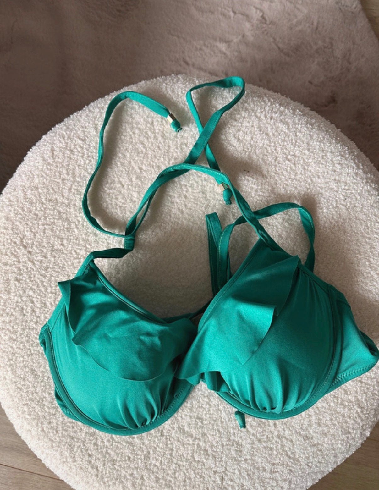H&M bikini top, Ophalen of Verzenden, Zo goed als nieuw, Groen, Bikini