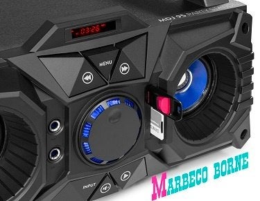 DJ Partystation, MDJ95, Bluetooth, SD, USB, LED, Accu, Ophalen, Overige typen, Nieuw, Marbeco