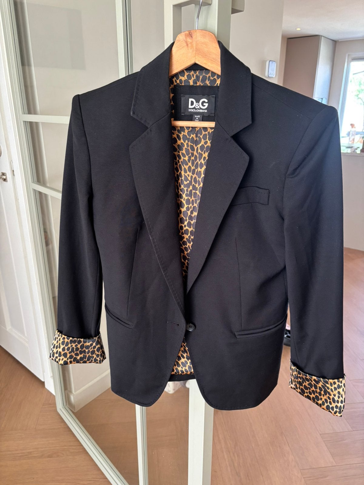 D&G (Dolce & Gabbana) blazer, Ophalen, Zo goed als nieuw, Maat 46 (S) of kleiner, Zwart