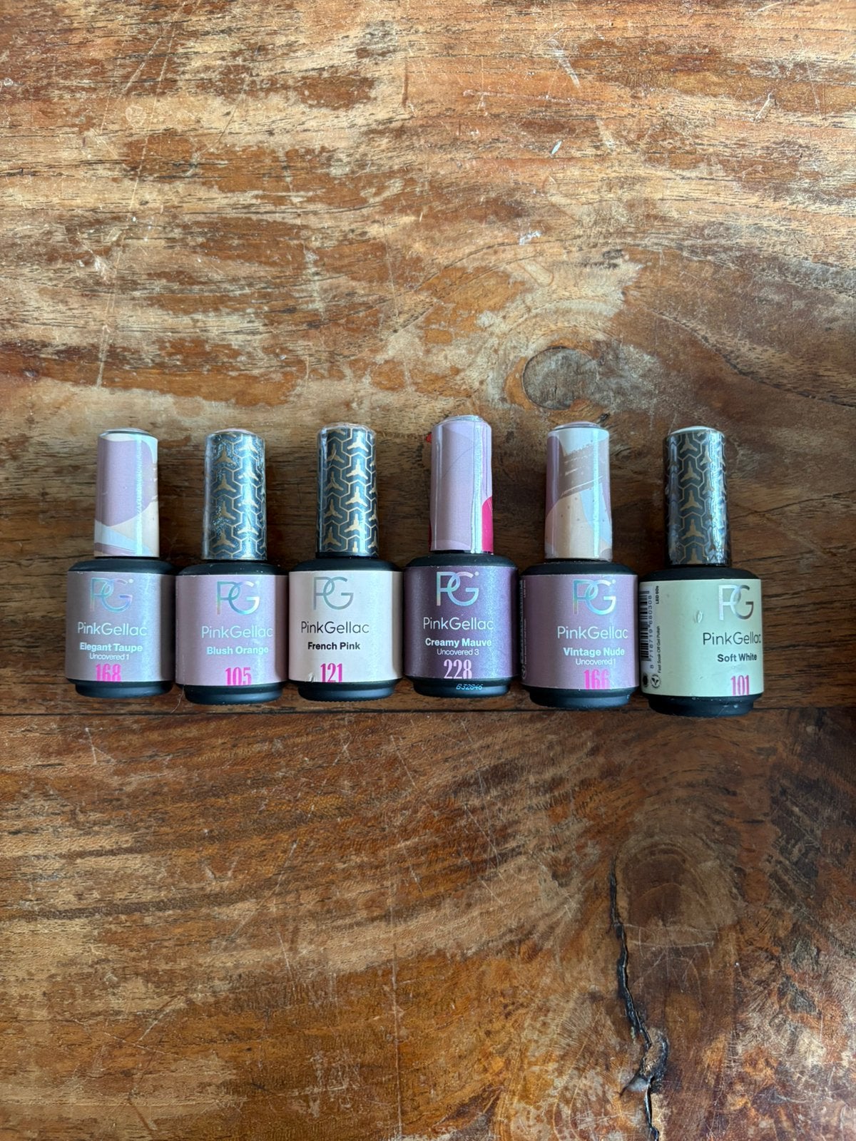 6 lakjes pink gellac, Ophalen of Verzenden, Zo goed als nieuw, Handen en Nagels