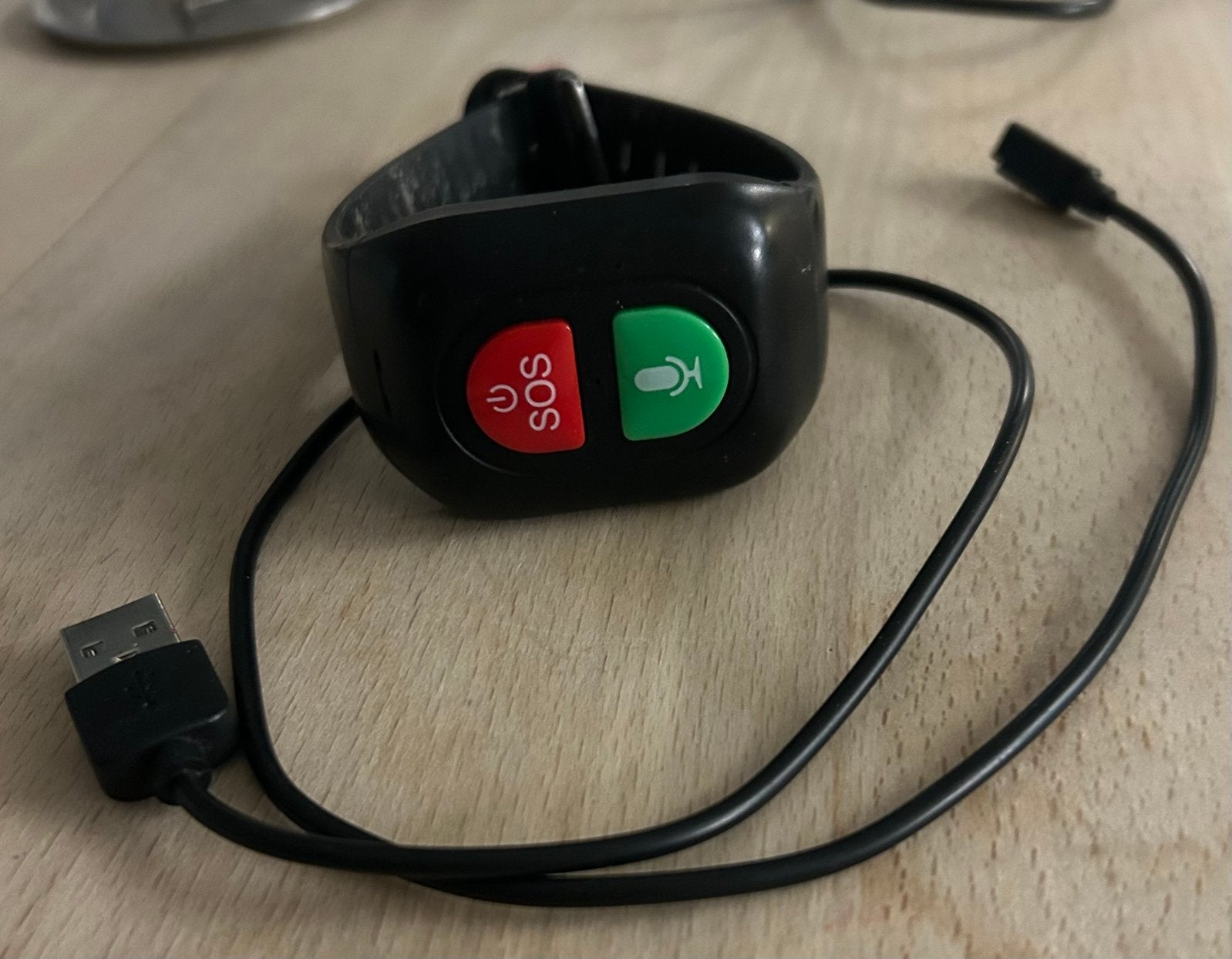 Alarmhorloge met oplader en oplaadsnoertje, Verzenden, Zo goed als nieuw, Zwart, Android
