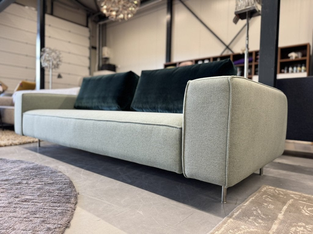 Nieuw Gelderland 7780 bank Kvadrat Tonus wol stof groen 252, 250 tot 300 cm, 100 tot 125 cm, Industrieweg 15, Ophalen of Verzenden