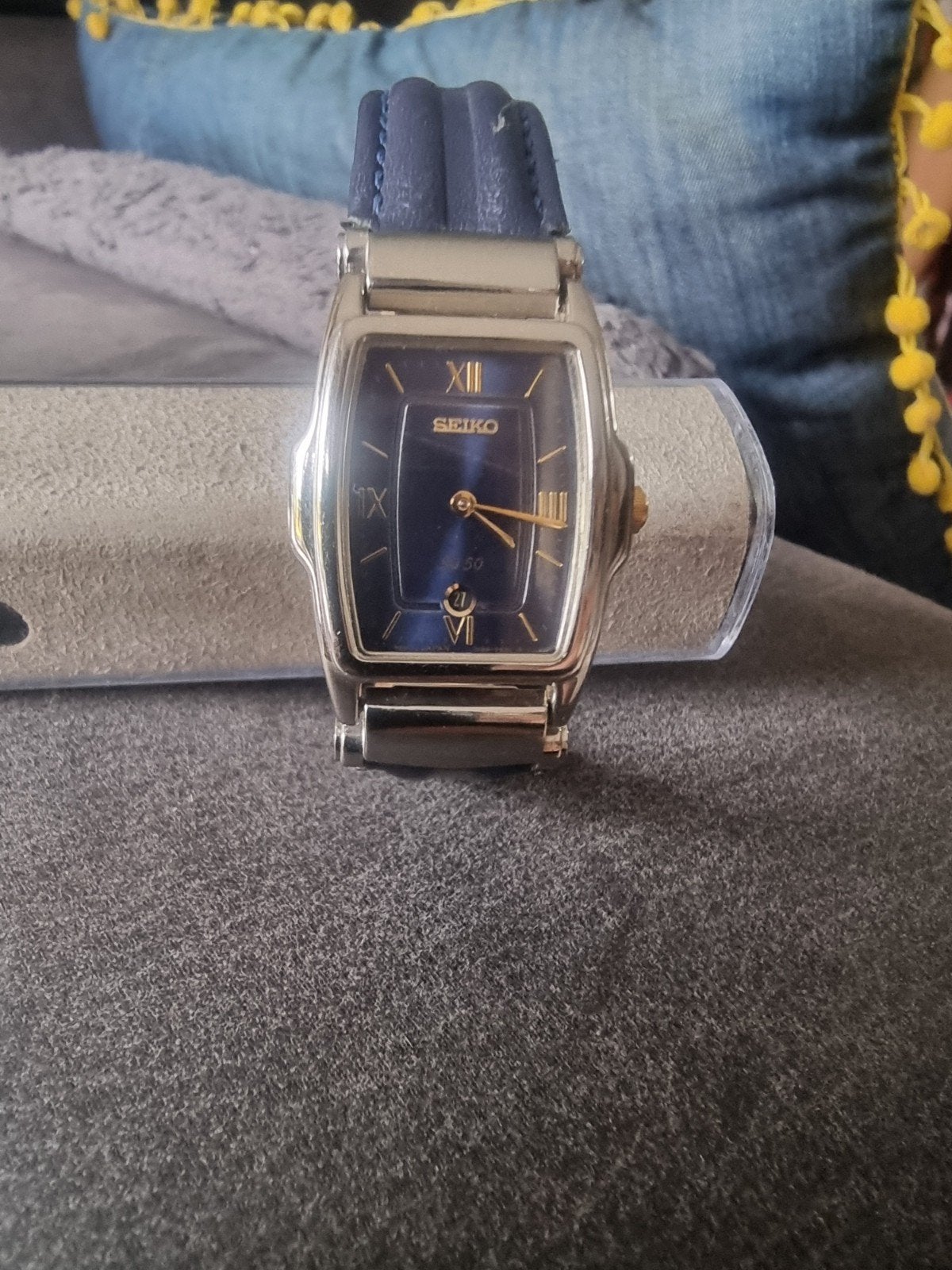 Seiko Quartz Dameshorloge, Seiko, Leer, Staal, Polshorloge