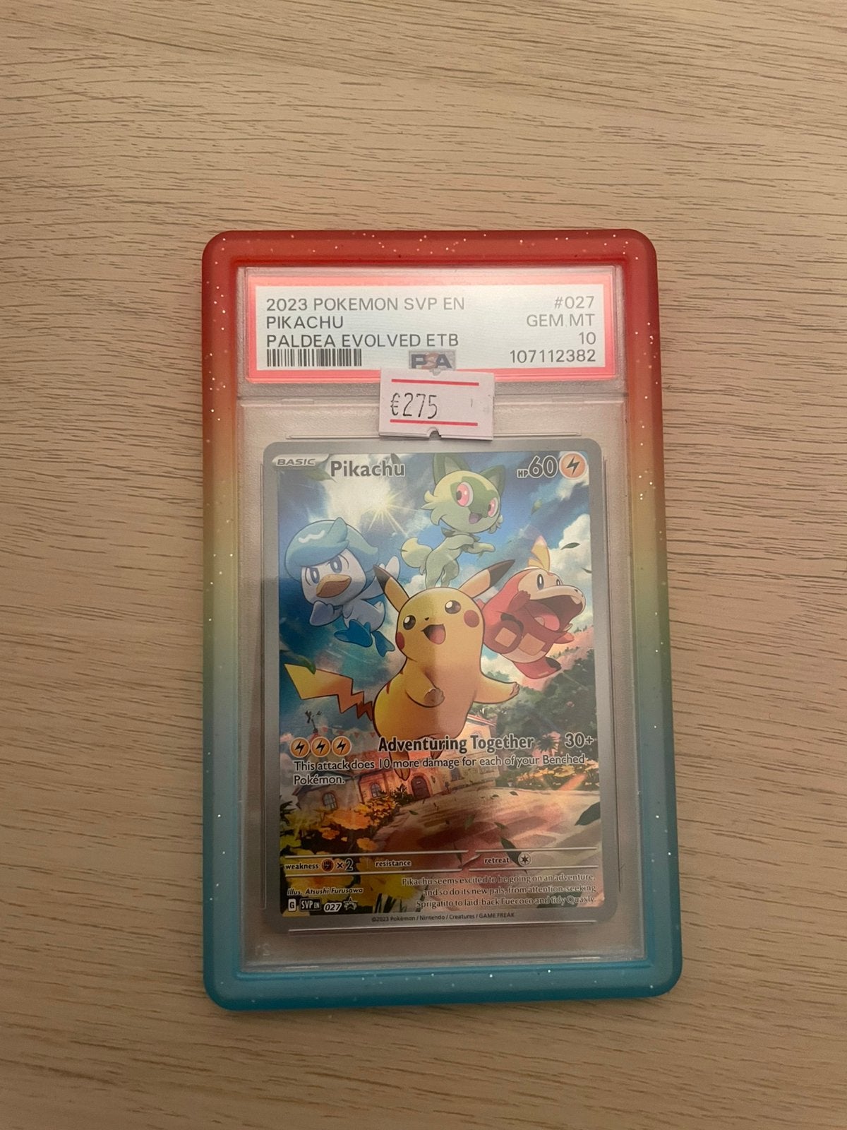 Pikachu Promo #027 PSA 10, Hobby en Vrije tijd, Verzamelkaartspellen | Pokémon, Ophalen of Verzenden, Zo goed als nieuw