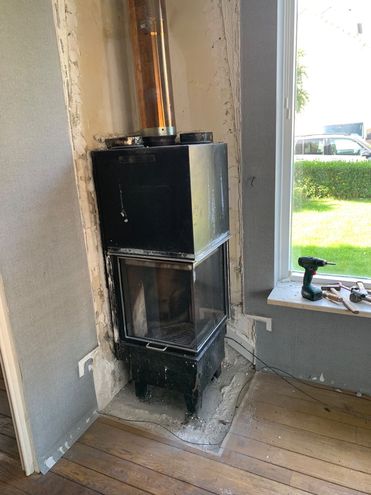Spartherm Inbouwhaard Houtkachel - Varia S 1V57, Ophalen, Gebruikt, Inbouwhaard, Houthaard