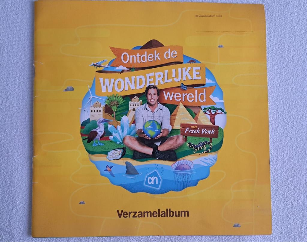 Ontdel de wonderlijke wereld met Freek Vonk stickeralbum (20, Albert Heijn, Ophalen of Verzenden
