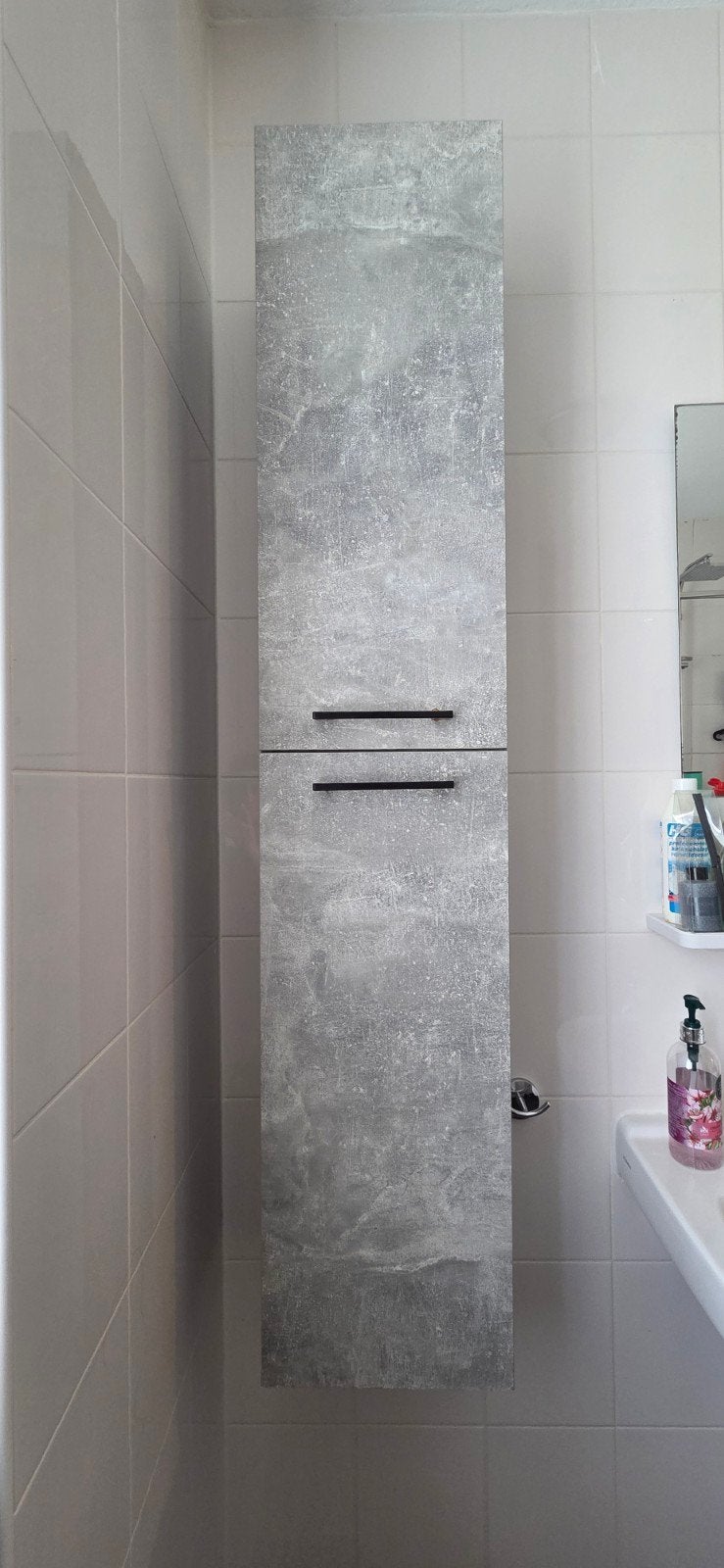 Badkamerkast hangend, Huis en Inrichting, Badkamer | Badkamermeubels, Ophalen, (Half)hoge kast, Minder dan 50 cm, Gebruikt