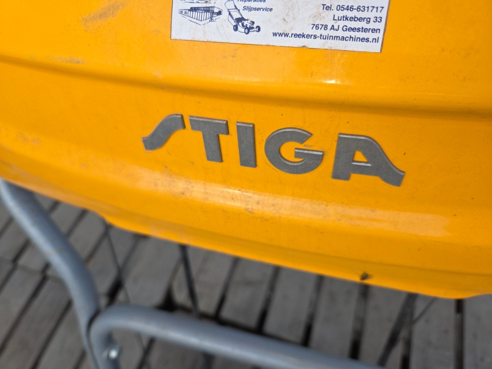 Stiga veegmachine / borstelmachine, Ophalen of Verzenden, Gebruikt, Stiga