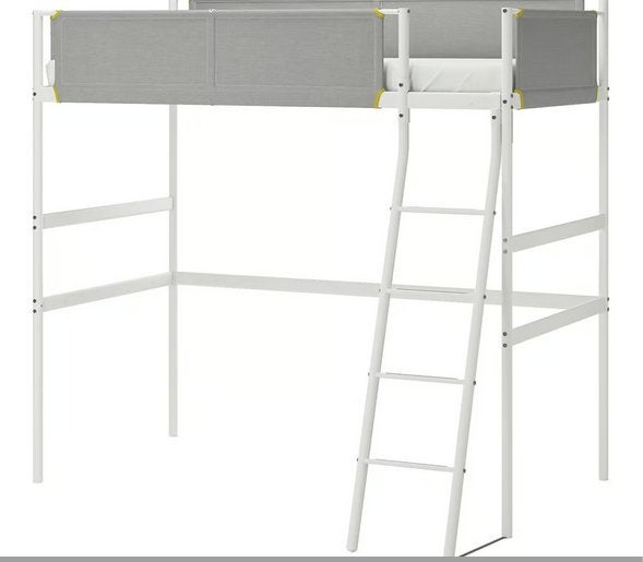 Hoogslaper Ikea Vitval, Kort Gebruikt + Matras, Ophalen, Gebruikt, Eenpersoons, 200 cm