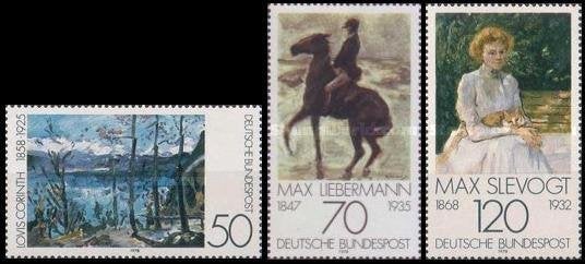 WEST DUITSLAND 1978 Schilderijen, Michel: 986-88, Postfris., Verzenden, BRD, Postfris