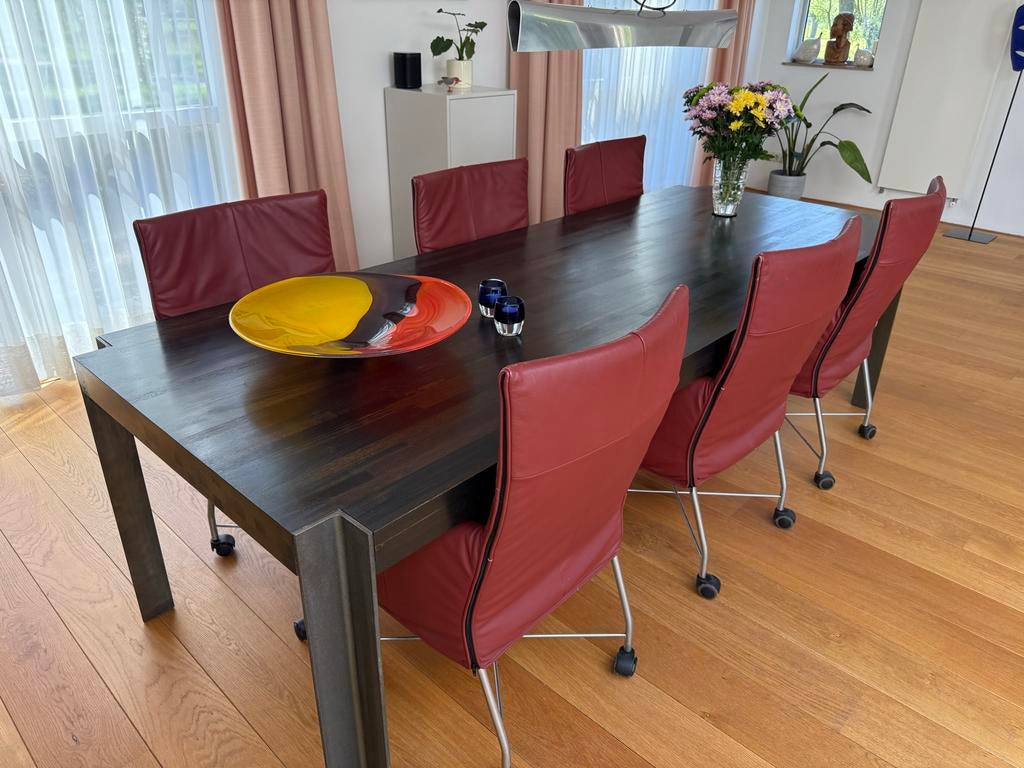 Linteloo Uluwatu Houten Eettafel - 260x100x75 cm, Ophalen, 100 tot 150 cm, 200 cm of meer, Zo goed als nieuw