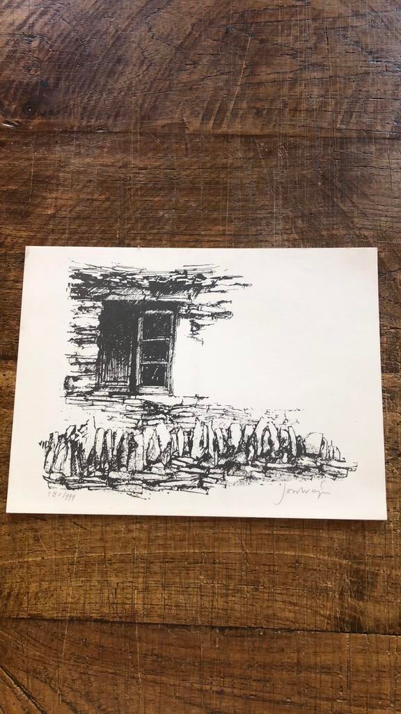Oude litho, Antiek en Kunst, Ophalen of Verzenden
