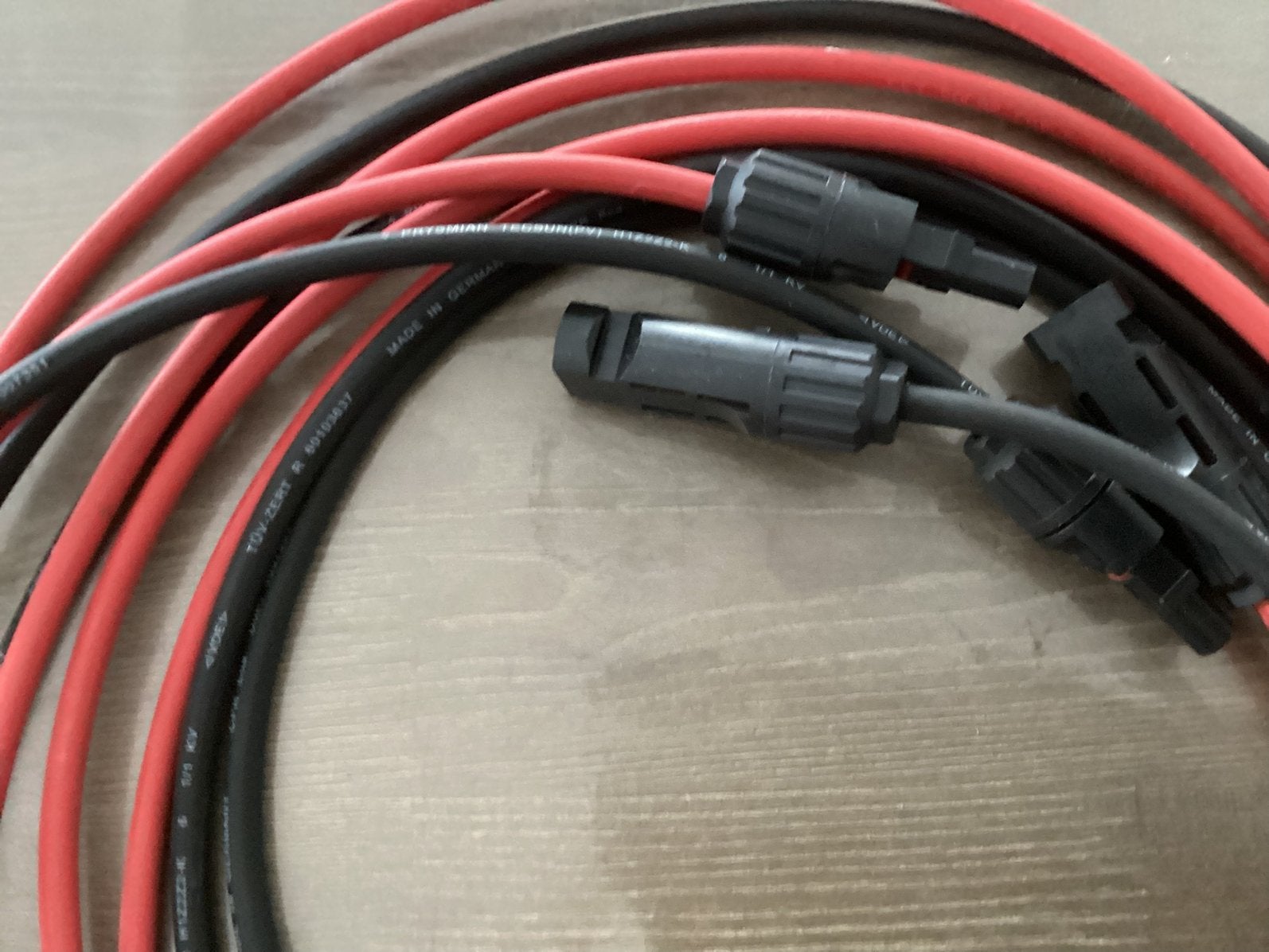 Zonnepaneel kabel voorzien van mc4 stekkers, Doe-het-zelf en Verbouw, Ophalen of Verzenden, Nieuw, Kabel of Snoer