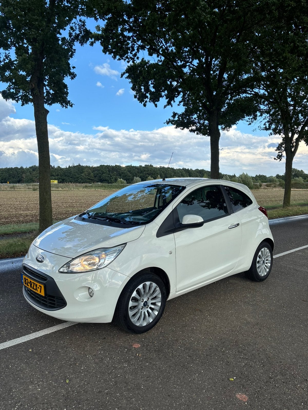 Ford Ka 1.2 titanium + XS, 1242 cc, 4 cilinders, Wit, Handgeschakeld