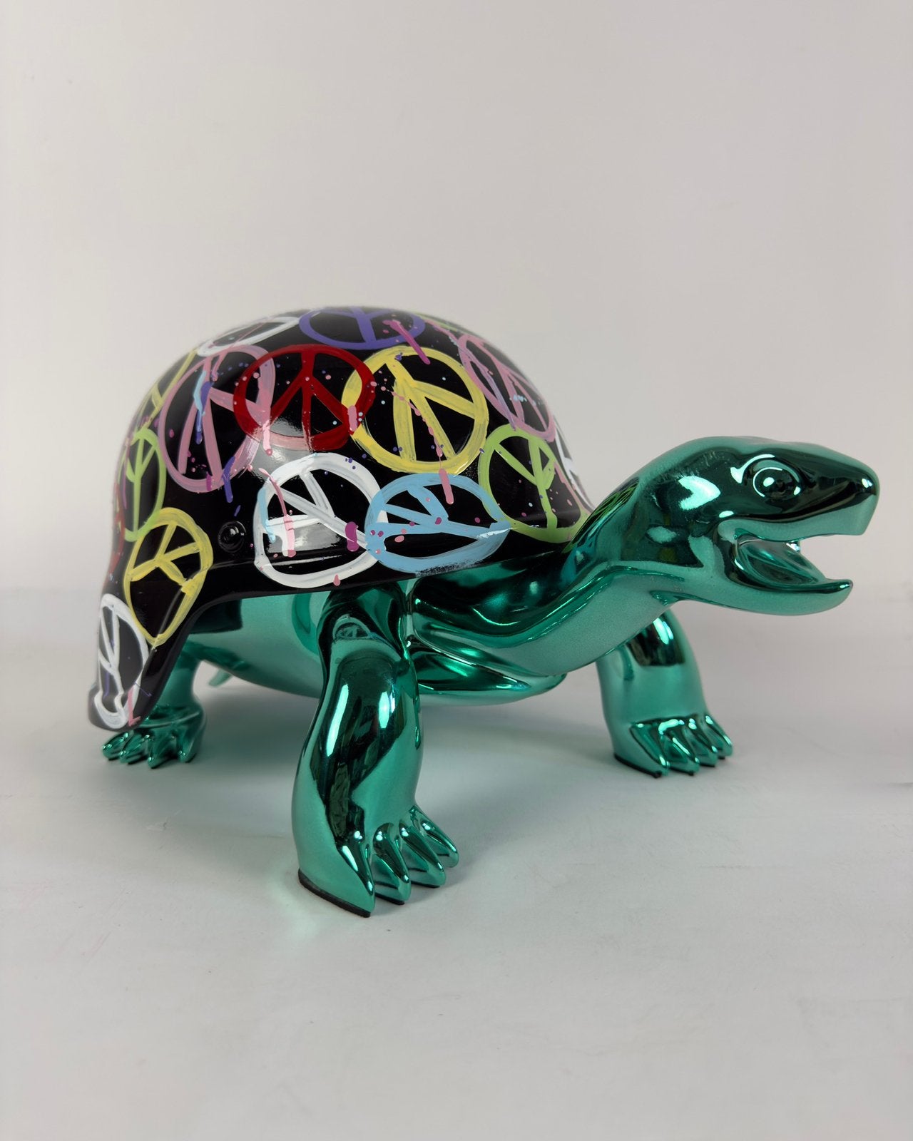 Diederik van Apple - Golden Peace Turtle Peace, Ophalen, Meerkleurig, Overige materialen, 25 cm