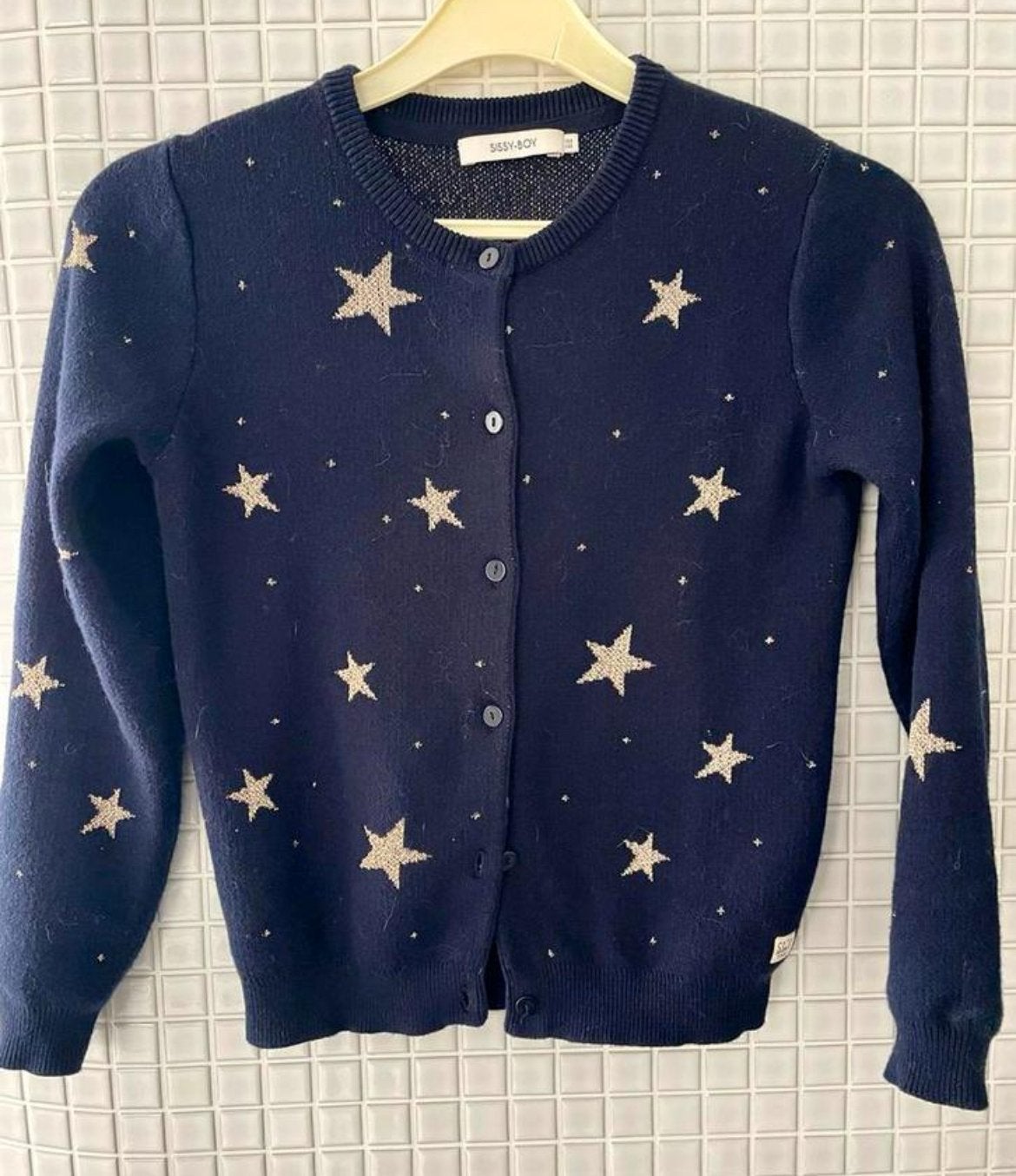 Sissy Boy blauw vestje maat 134, Verzenden, Zo goed als nieuw, Meisje, Trui of Vest