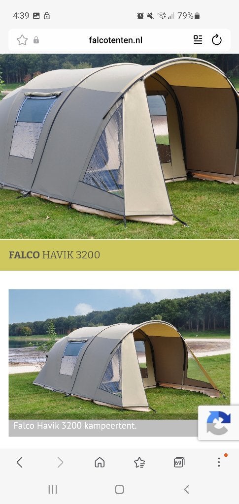 Falco tent havik 3200, Ophalen, Zo goed als nieuw, Tot en met 4