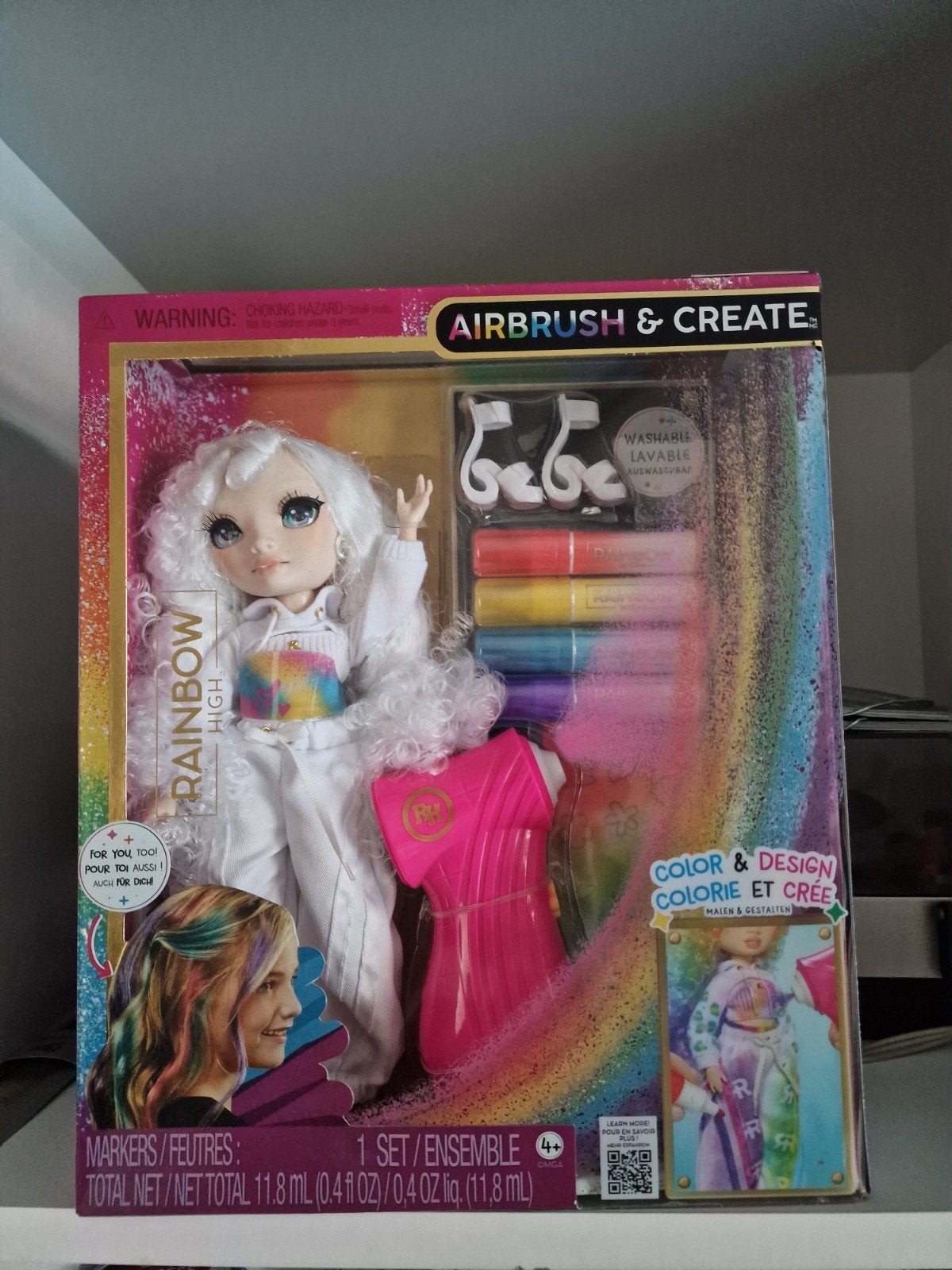 Rainbow High Airbrush & Create Doll - Nieuw in doos, Ophalen of Verzenden, Nieuw, Pop