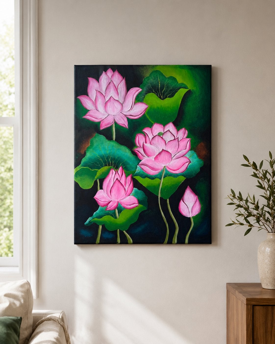 Handmade acrylic painting for wall, Antiek en Kunst, Kunst | Schilderijen | Modern, Ophalen of Verzenden