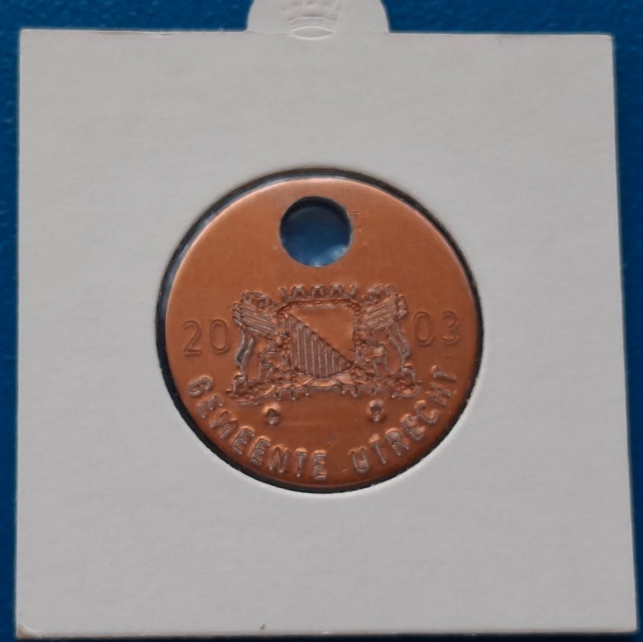 Hondenbelastingpenning Gemeente Utrecht - 2003 UNC, Verzenden, Overige materialen, Nederland
