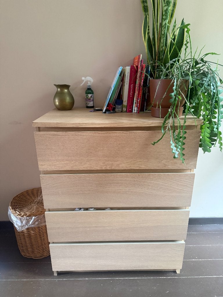 Ikea malm ladekast, Huis en Inrichting, Kasten | Ladekasten, Ophalen, 50 tot 100 cm, Zo goed als nieuw, 3 of 4 laden