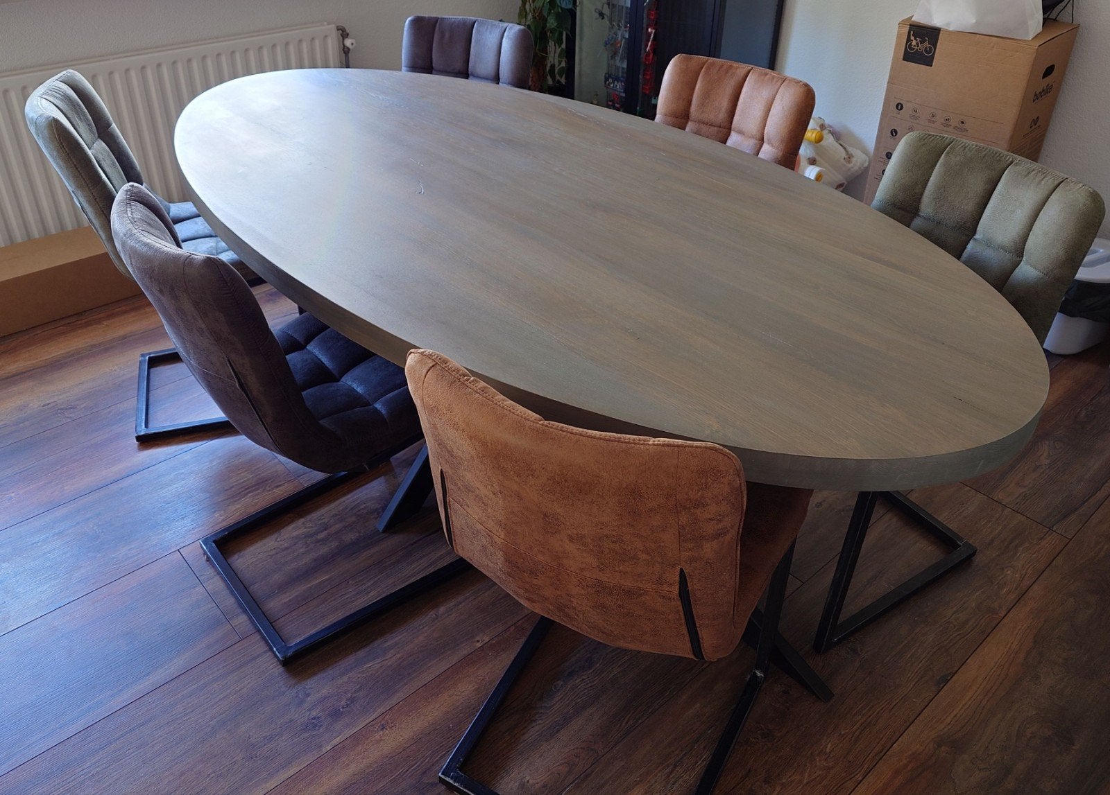 6 Goossens Steven eetkamerstoelen, Ophalen, Gebruikt, Overige kleuren, Modern, Industrieel