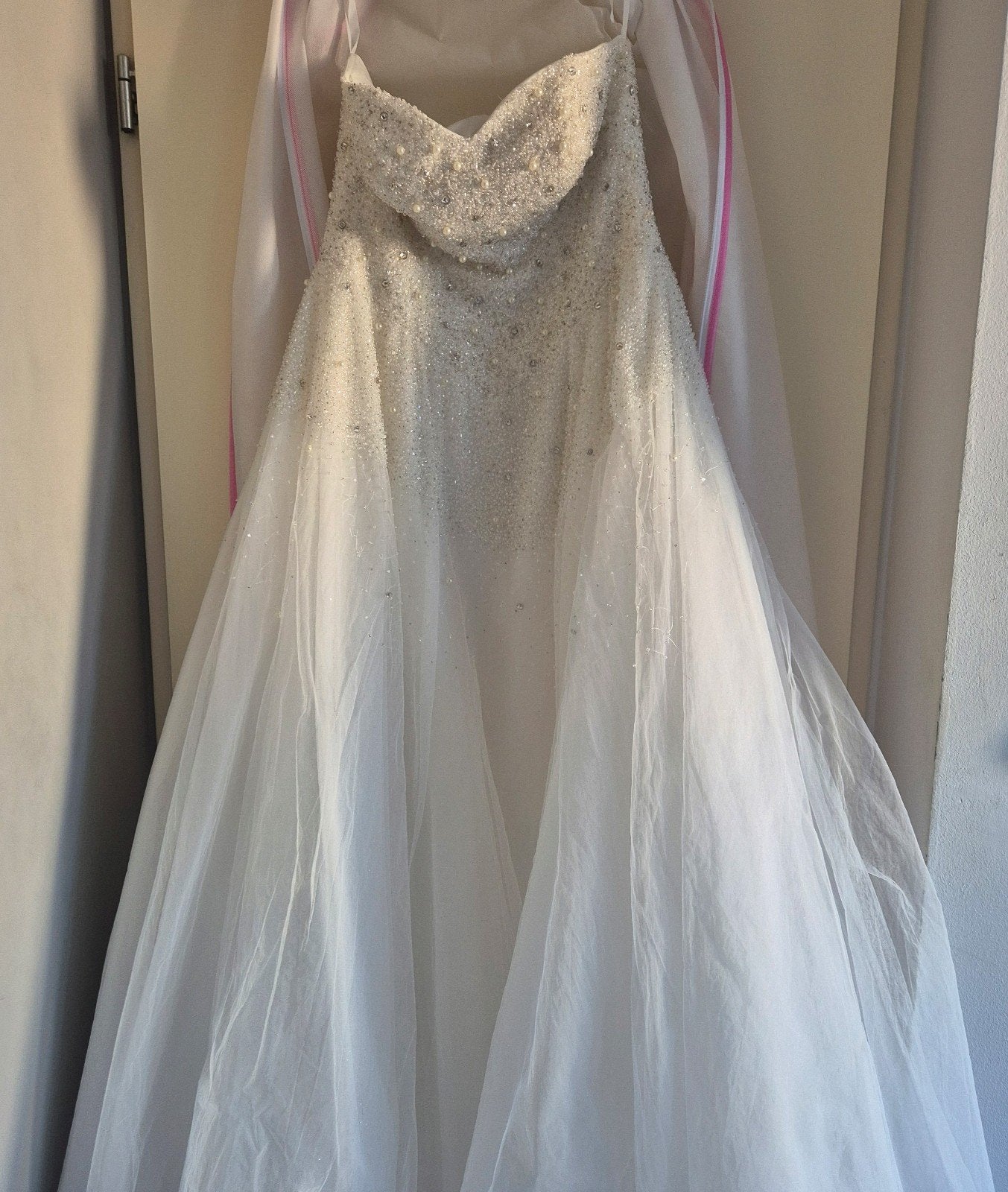 Bruidsjurk maat 42 t/m 46, Kleding | Dames, Trouwkleding en Trouwaccessoires, Ophalen, Trouwjurk, Wit, Zo goed als nieuw