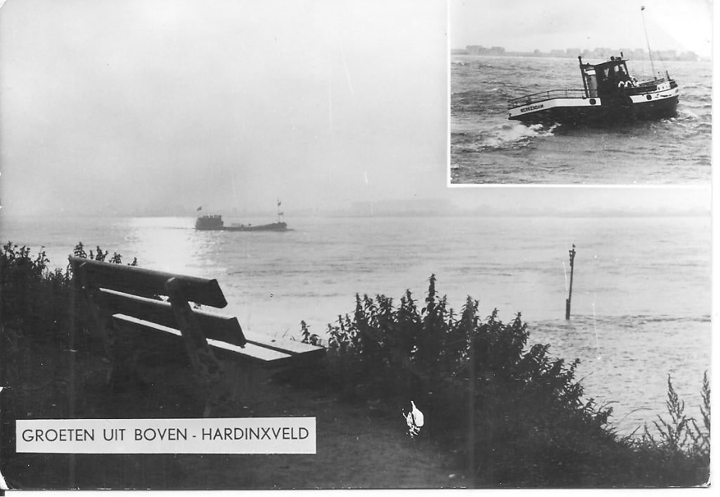 Groeten uit Boven Hardinxveld, Ophalen of Verzenden, 1960 tot 1980, Ongelopen, Zuid-Holland