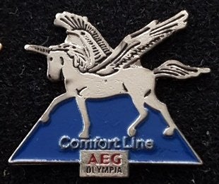 AEG Olympia - ComfortLine pin, Verzamelen, Verzenden, Nieuw, Merk, Speldje of Pin