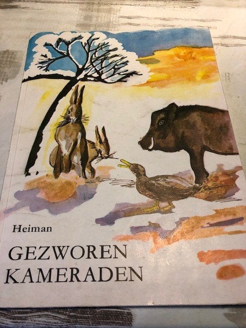 Gezworen kameraden - Heiman *vintage jeugdboek*, Gelezen, Heiman, 5 of 6 jaar, Fictie algemeen