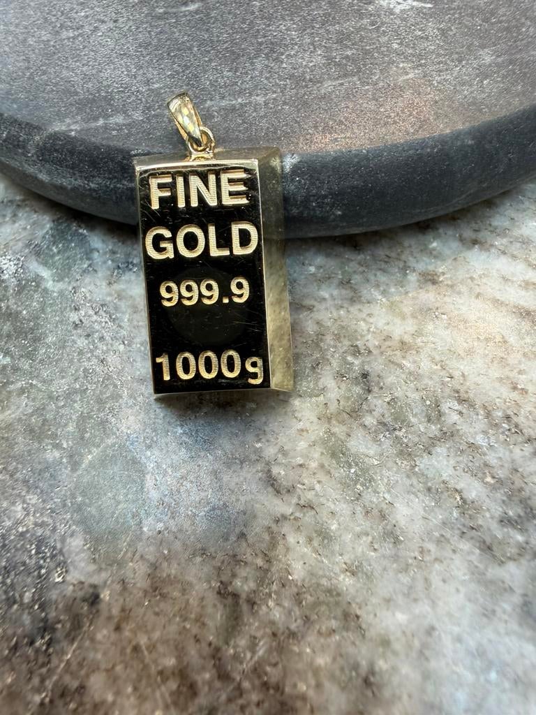 14k kettinghanger, Sieraden, Tassen en Uiterlijk, Bedels, Ophalen of Verzenden, Nieuw, Goud, Overige merken