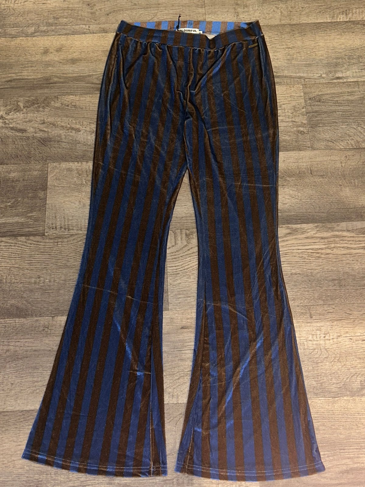 Colourful Rebel flared pants blauw/zwart, maat XL, Blauw, Maat 46/48 (XL) of groter, Nieuw, Ophalen of Verzenden